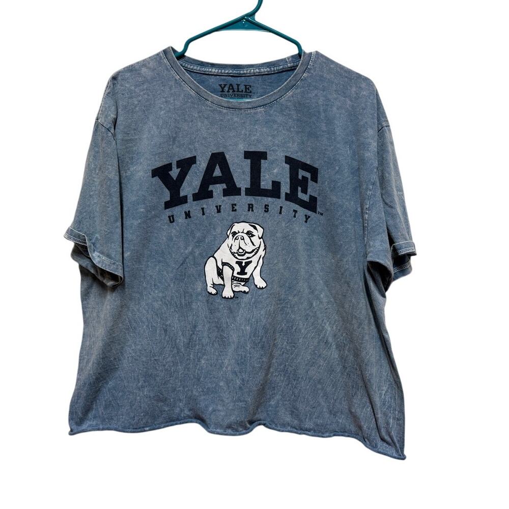 Yale University cropped oversize shirt with bulldog Size XL